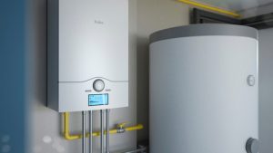 Boiler,room, ,gas,heating,system,,3d,illustration